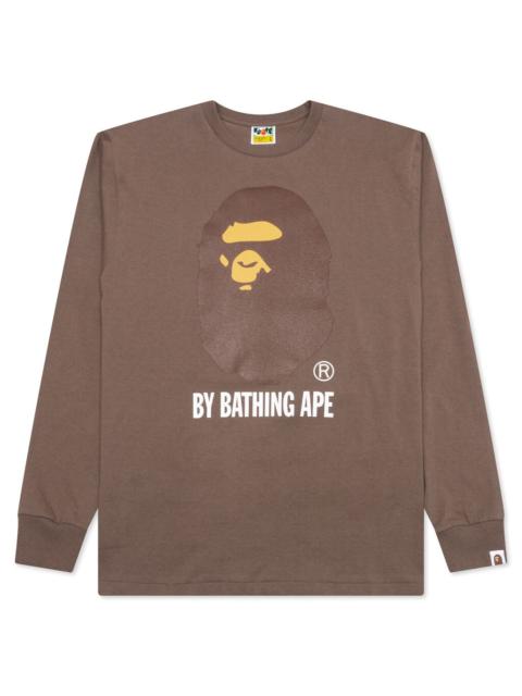 A BATHING APE® BY BATHING APE L/S TEE - BROWN