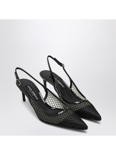 Dolce & Gabbana Dolce&Gabbana Black mesh slingback