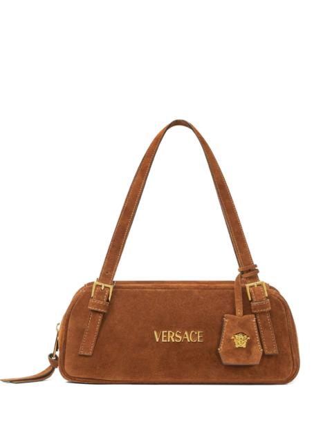 VERSACE Versace VERSACE TAG SUEDE SHOULDER BAG