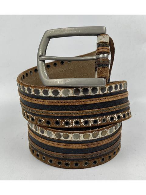 Seditionaries - distressed studded leather belt tc43