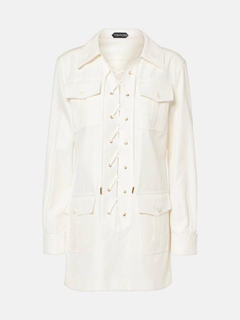 TOM FORD Cotton and silk shirt