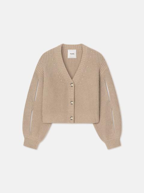 Nanushka Cropped Cashmere-Blend Cardigan