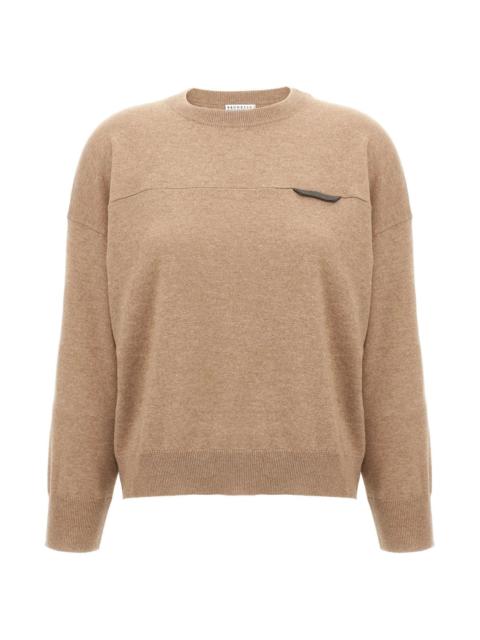 Brunello Cucinelli Women Monile Crop Sweater