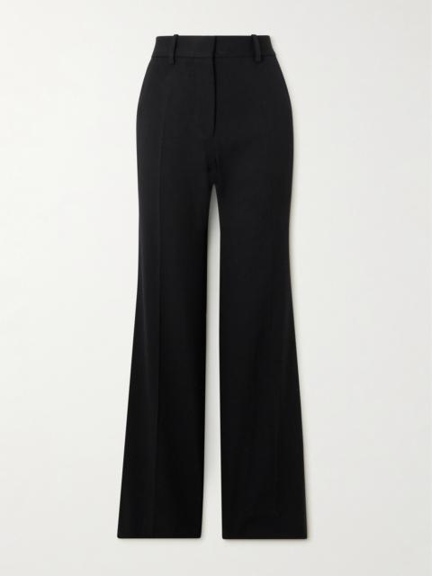 Victoria Beckham Grain De Poudre Straight-leg Pants
