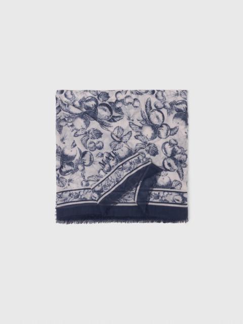 maje Fruit print shawl