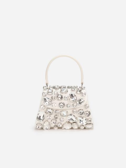 self-portrait Cream Multi Crystal Mini Bag