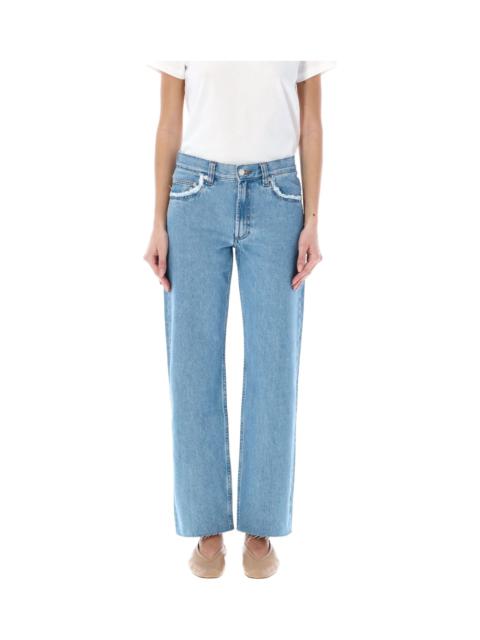 Relaxed Raw Edge Jeans
