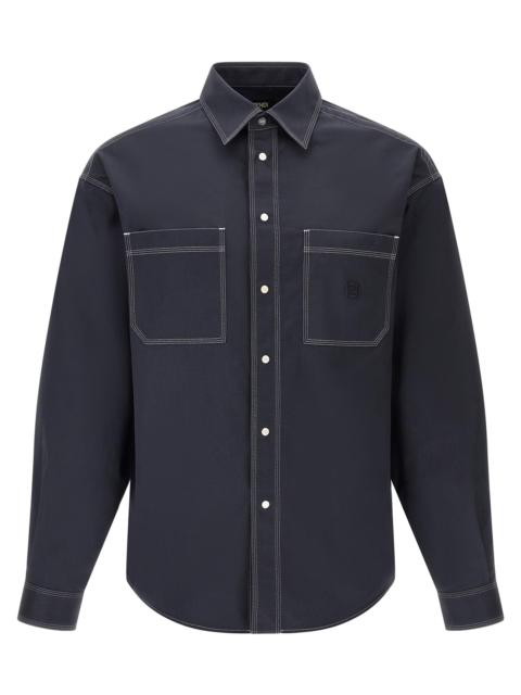 FENDI Fendi Men 'Ff Selleria' Logo Shirt