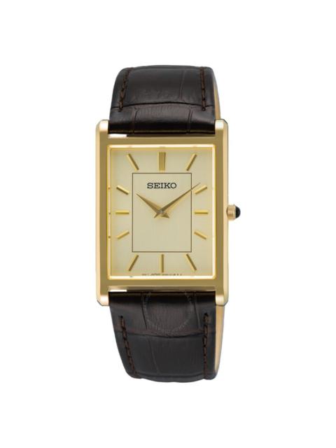 Seiko - Seiko Classic Quartz Gold Dial Men's Watch SWR106P1