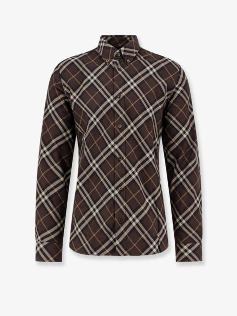 Burberry Burberry Cotton Shirt With Check Motif