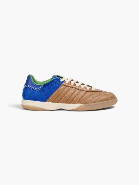 adidas Samba quilted leather and calf hair sneakers