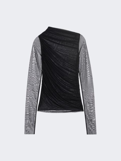 FRAME The Draped Top Black