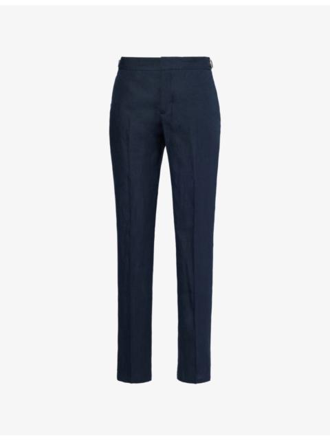 ORLEBAR BROWN Griffon two-slip-pockets mid-rise regular-fit linen trousers