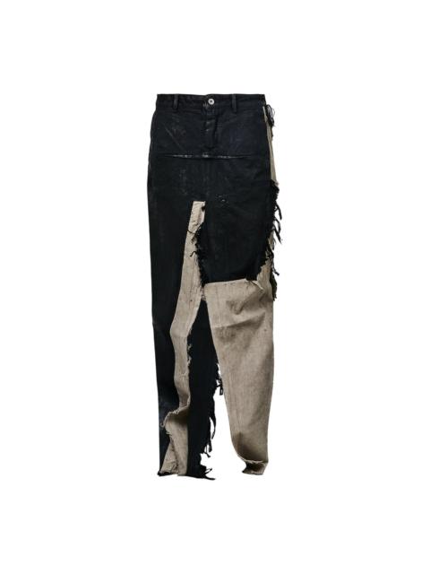 Rick Owens Denim Sliced Skirt 13oz Black