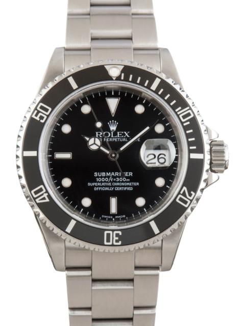 ROLEX Used Rolex Submariner Steel Ref 16610 Black