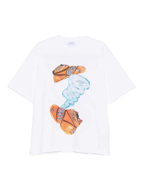 Off-White Off White Men `Shimada Diag Skate` Short Sleeve T-Shirt