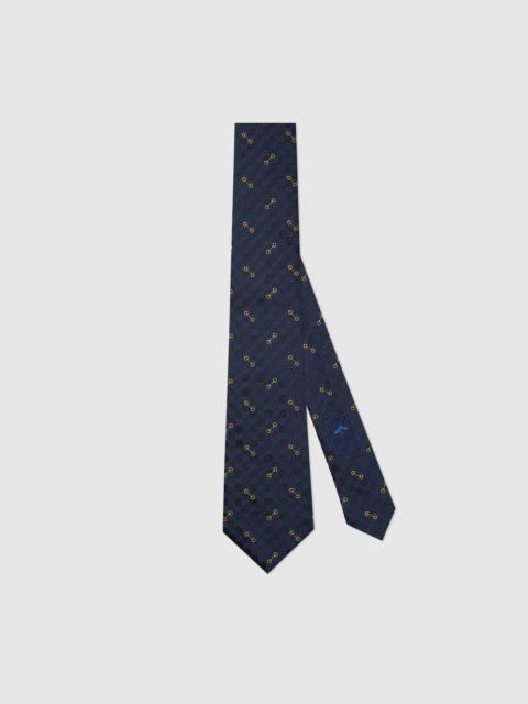 GUCCI GG silk jacquard tie