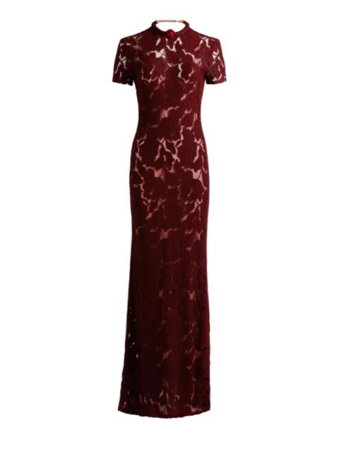 SILVIA TCHERASSI Rochelle Dress in Maroon