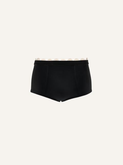MAGDA BUTRYM Lace-detail underwear shorts in black