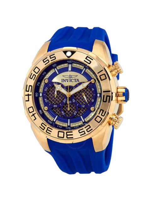 Other Designers Invicta Speedway Chronograph Blue Dial Blue Silicone Men's Watch 26302