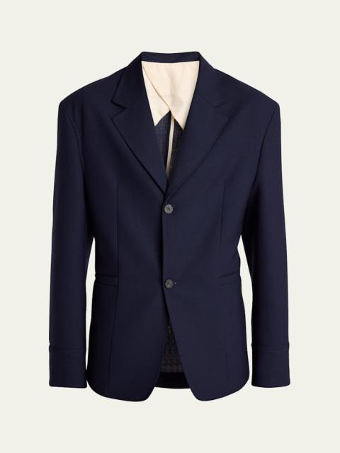 JACQUEMUS Men's Wool Canvas Sport Coat