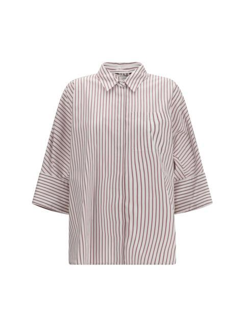'S Max Mara 'S Maxmara Avenue Striped Shirt Ruby Women