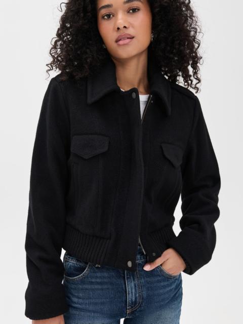 Vince Cropped Wool Blend Jacket