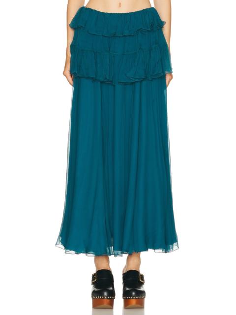 Chloé Tiered Maxi Skirt