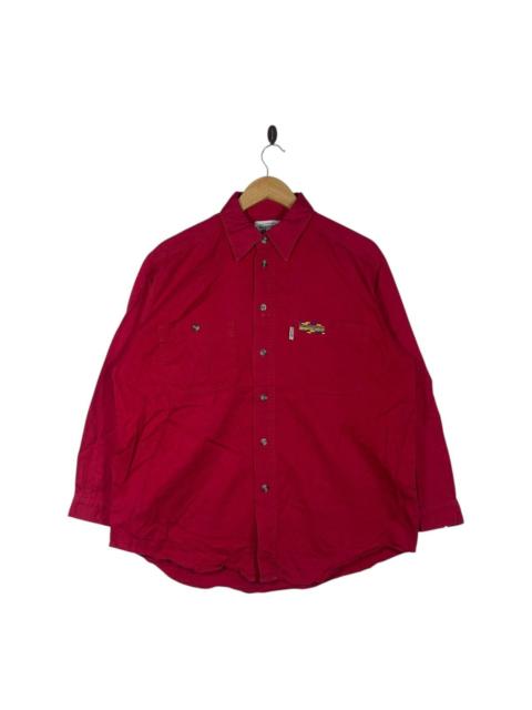 Missoni Missoni Sport Vintage Button-Up Shirt Red Cotton Twill