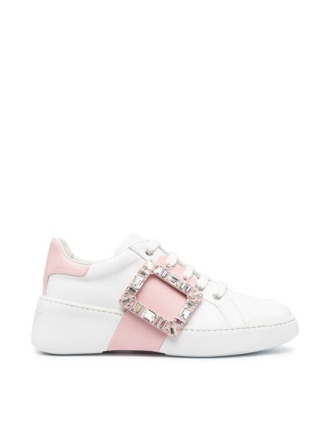 Roger Vivier Viv Skate leather sneakers