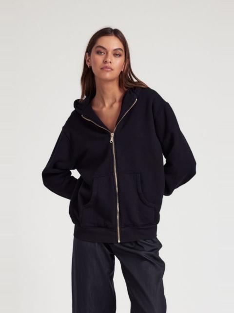 SPRWMN BLACK ZIP UP HOODIE