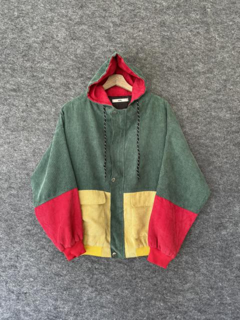 Other Designers Japanese Brand - GRL PATCHWORK CORDUROY JACKET HOODED
