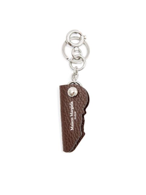 Maison Margiela logo-print leather key holder