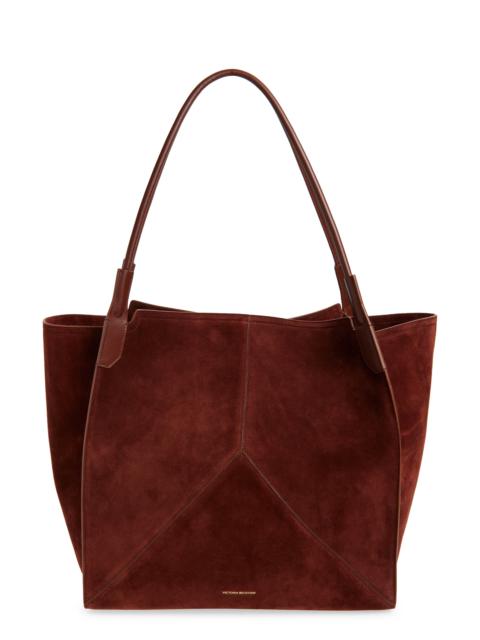 Victoria Beckham Victoria Beckham Victoria Sue Suede Tote in Dark Brown at Nordstrom