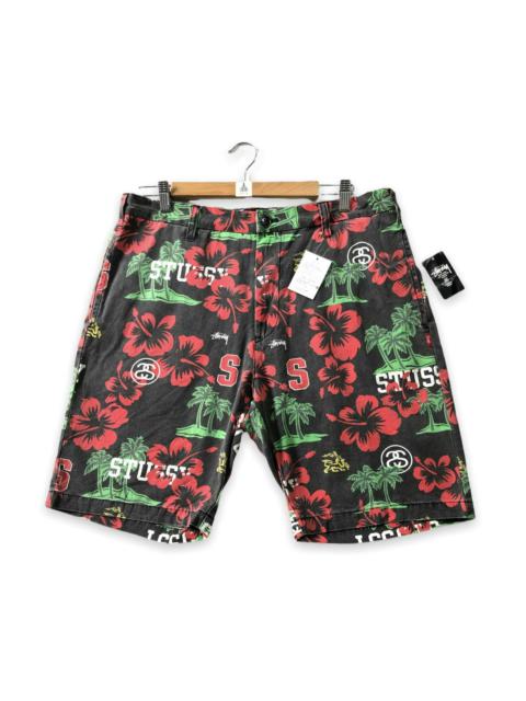 Vintage - Rare! Stussy Psychedelic Floral Multiprint Summer Short