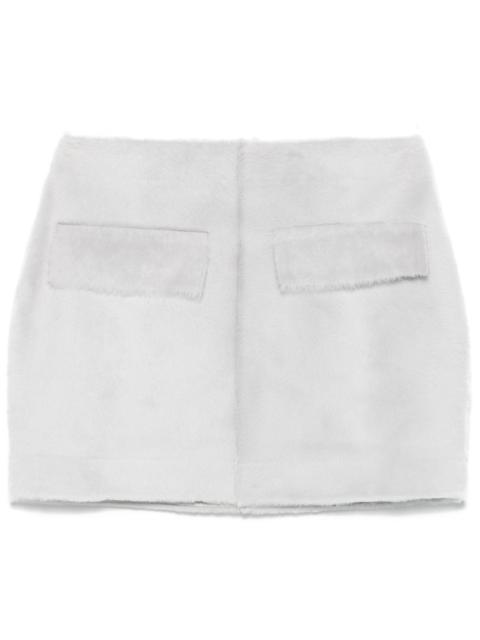 REMAIN Birger Christensen Shearling Mini Skirt