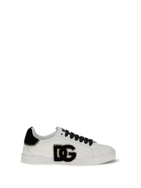 Dolce & Gabbana Dolce & Gabbana Leather Sneakers White/Black Women
