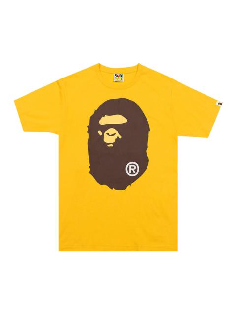 A BATHING APE® BAPE Big Ape Head Tee 'Yellow'