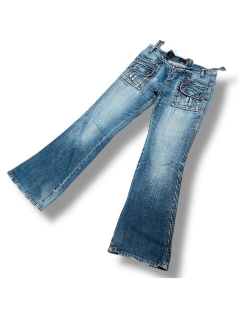 Japanese Brand - Flared Theoria Japan Bush Pants Denim