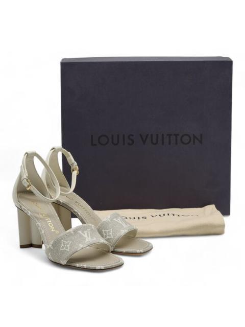Louis Vuitton Louis Vuitton Monogram Denim Silhouette Sandals in Ivory (36.5)