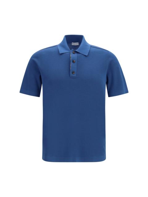 Burberry Burberry Knit Polo Officers Blue