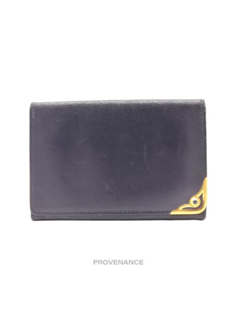 Cartier Saphir Cardholder Wallet - Navy Blue Leather