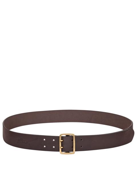 Longchamp Archive Men's belt Mocha - Leather