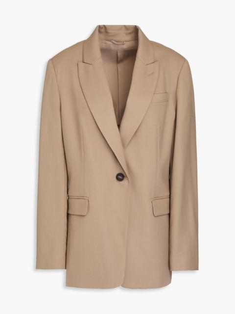 Brunello Cucinelli Bead-embellished grain de poudre wool blazer