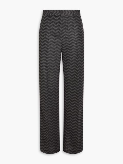 Missoni Crochet-knit cotton straight-leg pants
