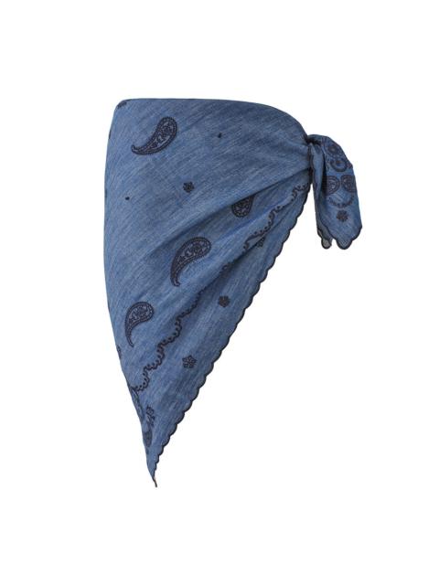 Zimmermann EMBROIDERED DENIM PAREO