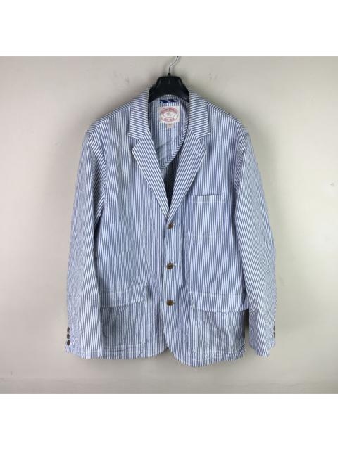 Brooks Brothers Seersucker Striped Blazer Jacket