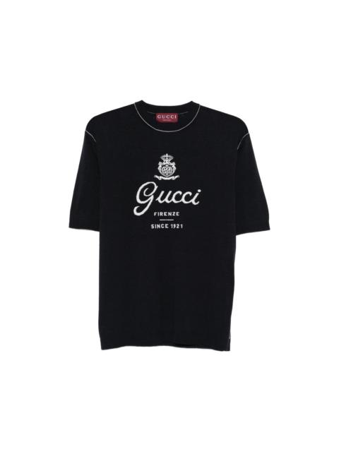 GUCCI Gucci Blue T-Shirts & Vests - T-Shirts Men