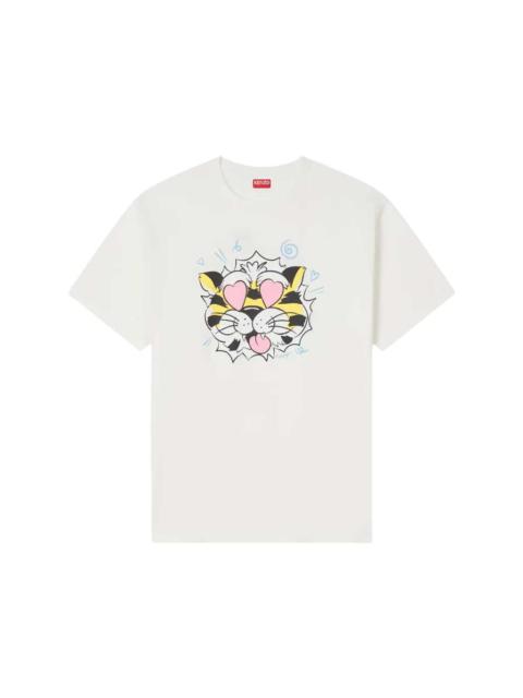 KENZO Kenzo Women Kenzo Wild Tiger Loose-Fit Cotton T-Shirt