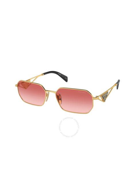 Prada Prada Red Gradient Geometric Ladies Sunglasses PR A51S 5AK40C 58